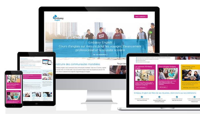Embassy English website updates