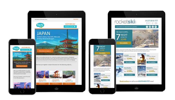 Email design gallery